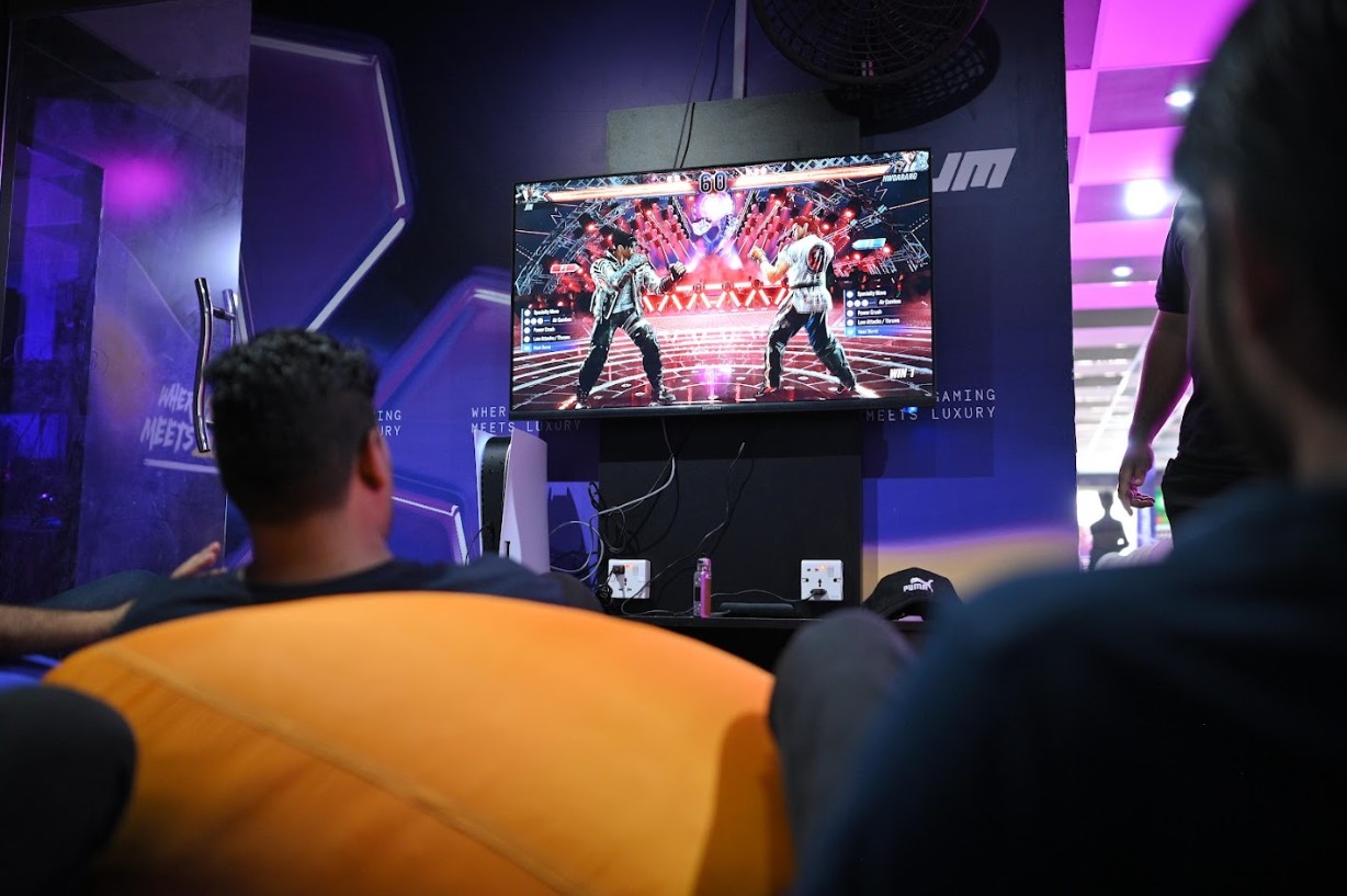 PlayStation 5 console gaming station at Arcadium gaming zone Karachi
